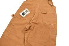 画像4: Deadstock Carhartt Double Knee Duck Overall Brown made in USA (4)