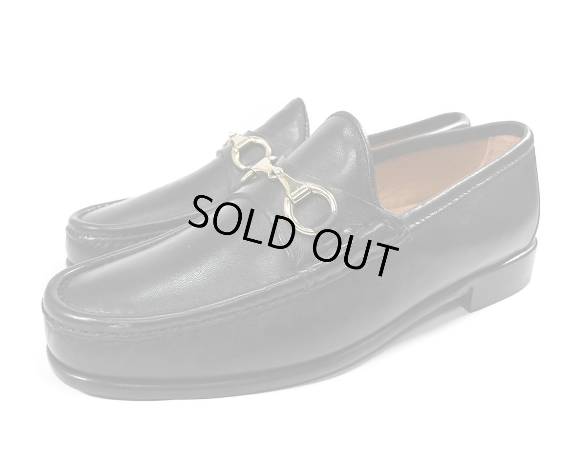 画像1: D.Lepori Bit Loafer Black Smooth (1)