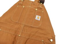 画像2: Deadstock Carhartt Double Knee Duck Overall Brown made in USA (2)
