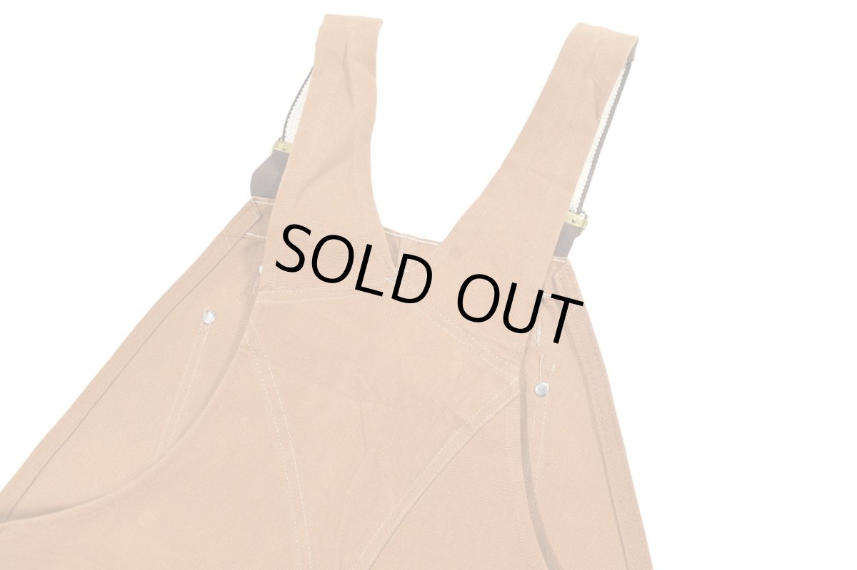 画像5: Deadstock Carhartt Double Knee Duck Overall Brown made in USA (5)