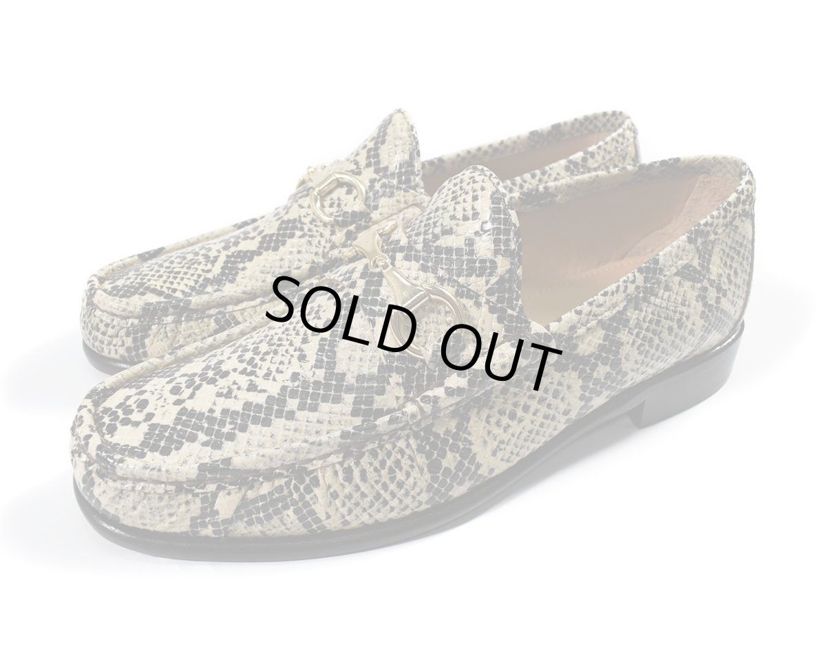画像1: D.Lepori Bit Loafer Snake (1)