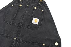 画像2: Used Carhartt Double Knee Duck Overall Black (2)