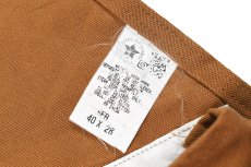 画像6: Deadstock Carhartt Double Knee Duck Overall Brown made in USA (6)