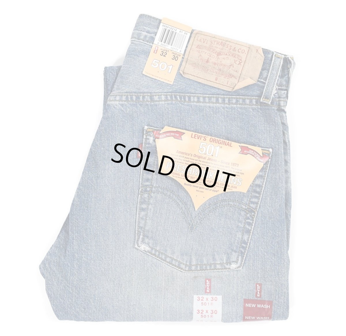 画像2: 05' Deadstock Levi's 501 Denim Pants #2212 リーバイス (2)