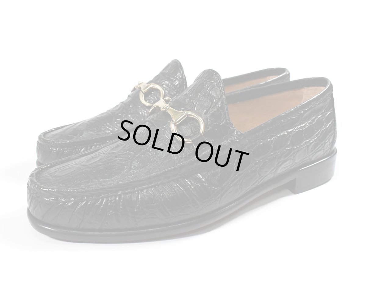 画像1: D.Lepori Bit Loafer Crocodile (1)