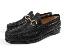 画像1: D.Lepori Bit Loafer Crocodile (1)
