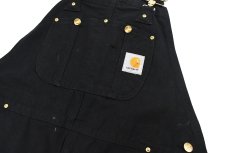 画像2: Used Carhartt Double Knee Duck Overall Black (2)