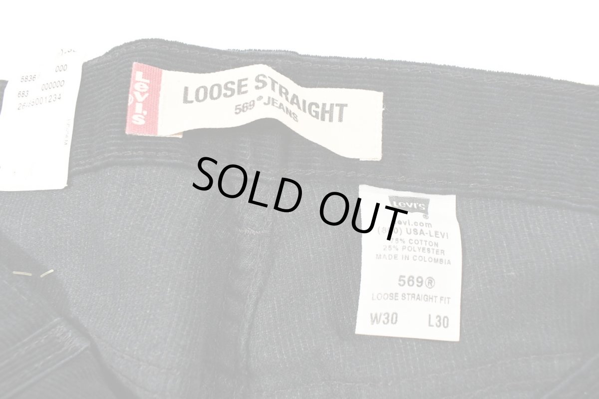画像6: Deadstock Levi's 569 Corduroy Pants Black リーバイス (6)