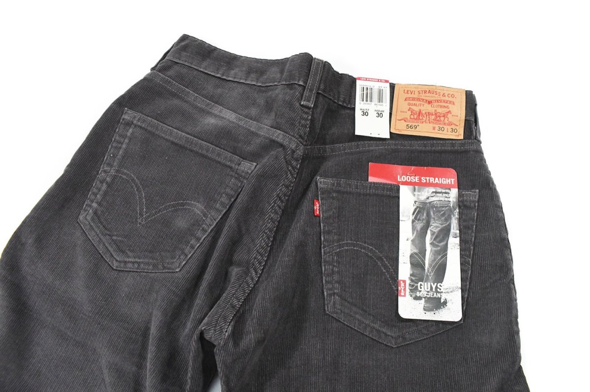 画像5: Deadstock Levi's 569 Corduroy Pants Charcoal リーバイス (5)