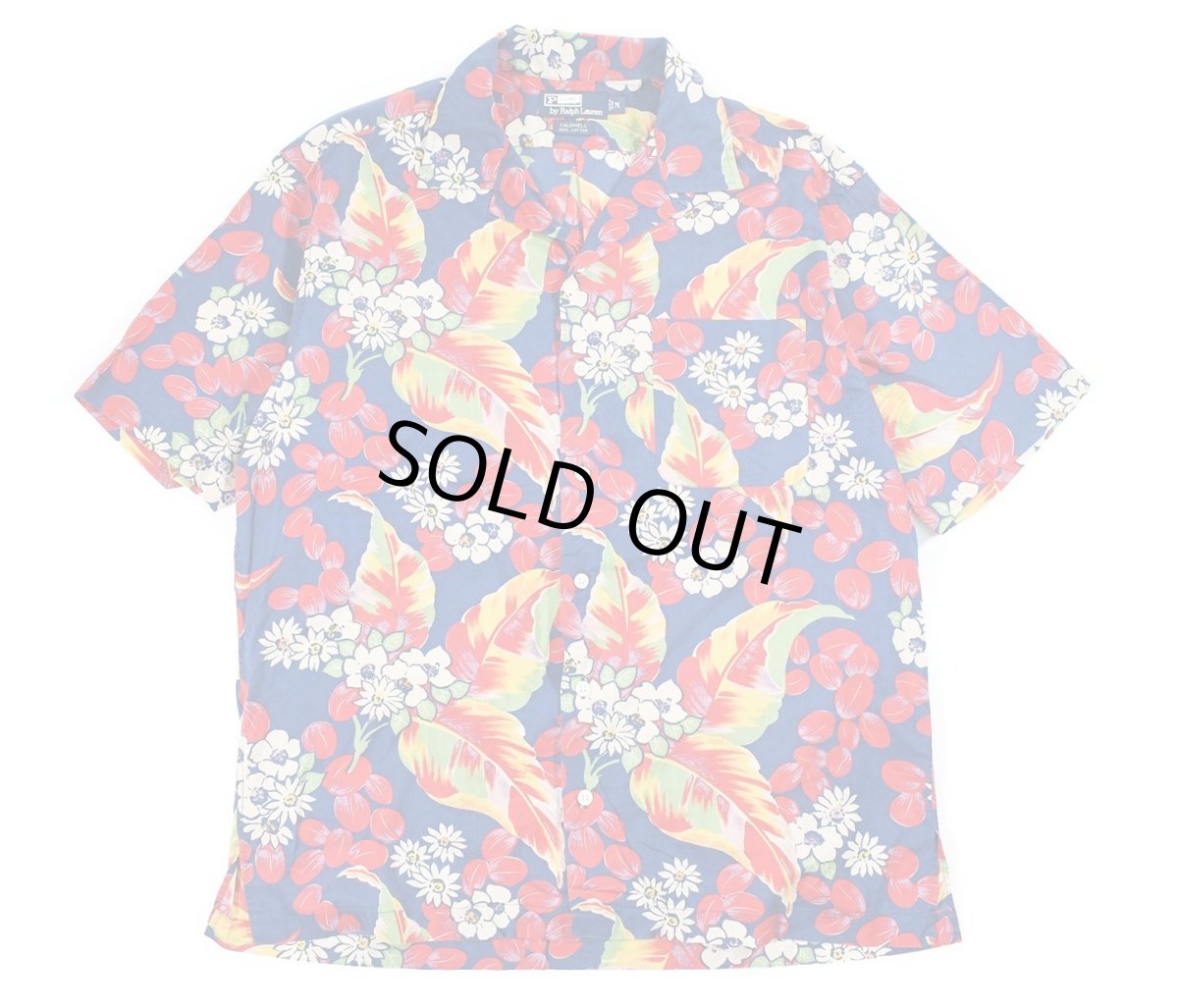 画像1: Used Polo Ralph Lauren Linen S/S Open Collar Shirt "Caldwell" (1)