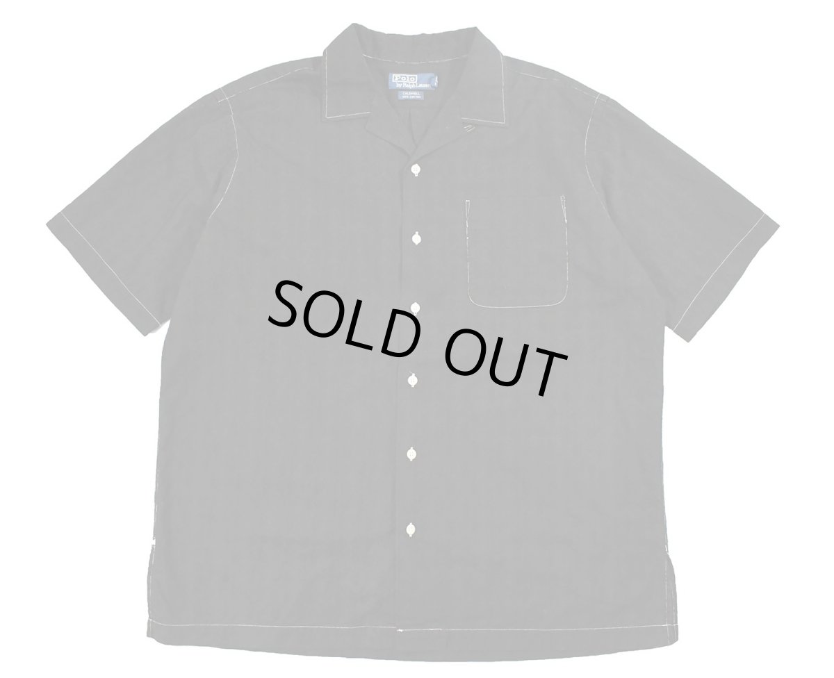 画像1: Used Polo Ralph Lauren Linen S/S Open Collar Shirt "Caldwell" (1)