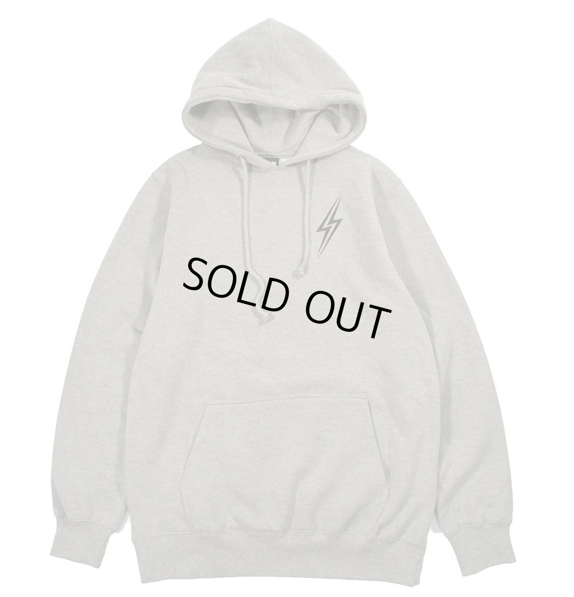 画像1: Deadstock Stussy Print Sweat Hoodie Grey (1)