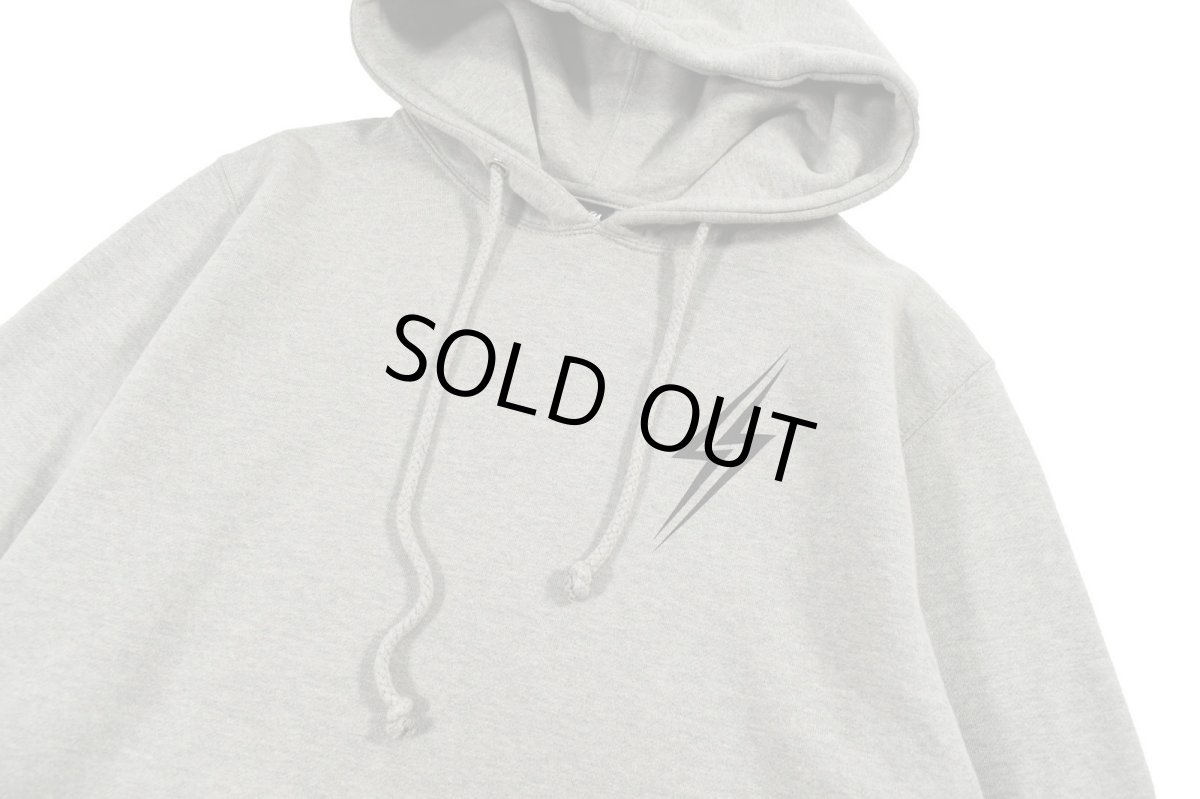 画像2: Deadstock Stussy Print Sweat Hoodie Grey (2)