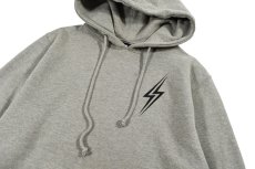 画像2: Deadstock Stussy Print Sweat Hoodie Grey (2)