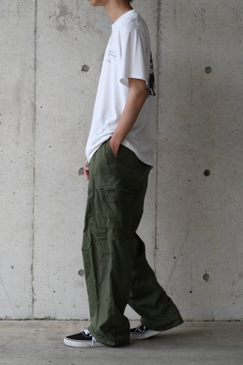 画像11: 60s Deadstock Us Army Cotton Poplin Non Rip Jungle Fatigue Pants Olive (11)
