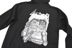画像5: Deadstock Stussy Print Sweat Hoodie Black (5)