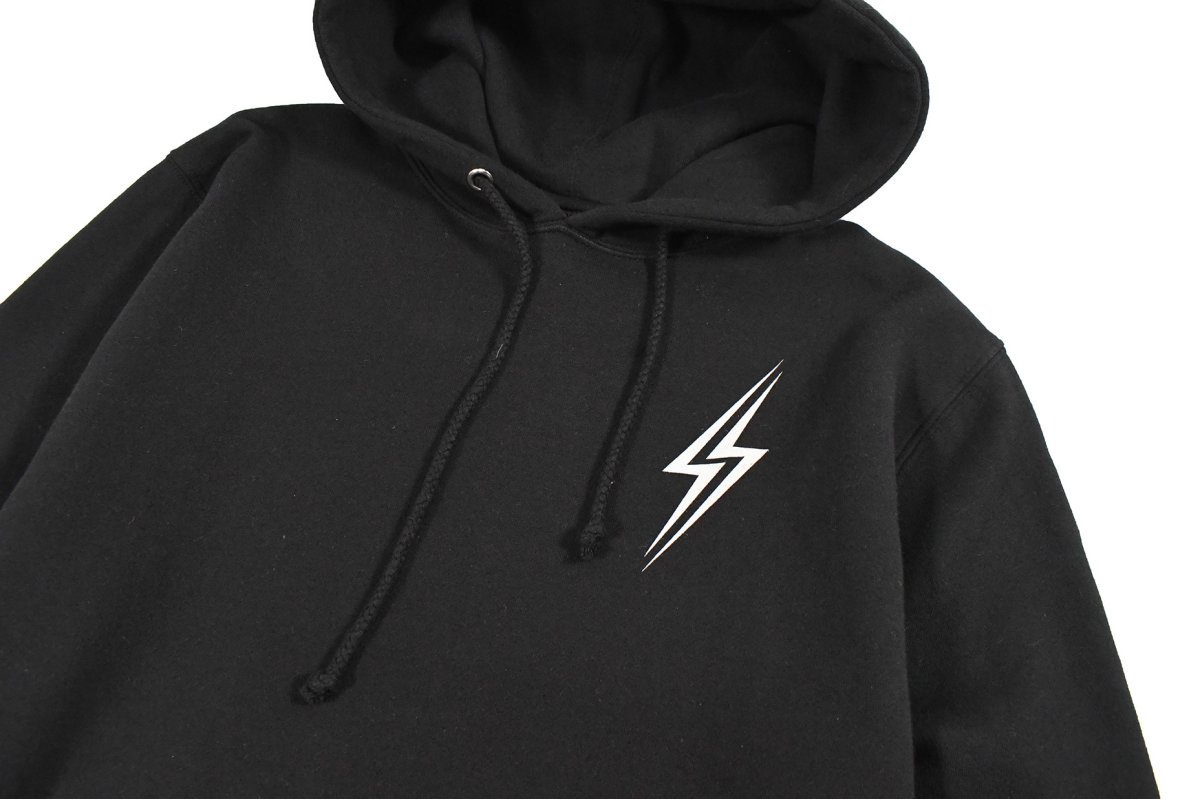 画像2: Deadstock Stussy Print Sweat Hoodie Black (2)