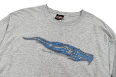 画像2: Used Harley-Davidson L/S Print Pocket Tee Grey made in USA (2)