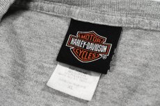 画像6: Used Harley-Davidson L/S Print Pocket Tee Grey made in USA (6)