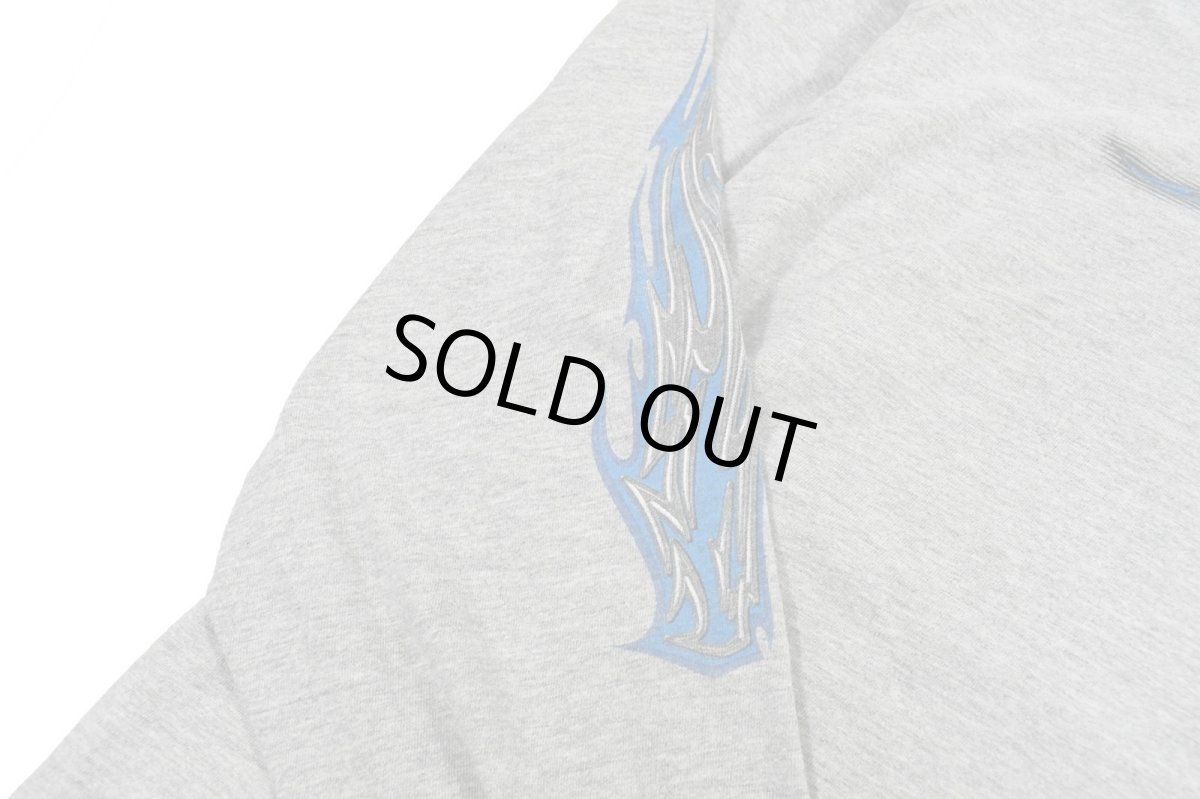 画像5: Used Harley-Davidson L/S Print Tee Grey made in USA (5)