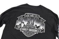 画像7: Used Harley-Davidson L/S Print Tee Black (7)