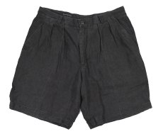 画像1: Used Claiborne Pleated Linen Shorts (1)