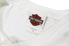 画像6: Used Harley-Davidson L/S Print Pocket Tee White made in USA (6)