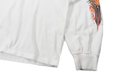 画像3: Used Harley-Davidson L/S Print Pocket Tee White made in USA (3)