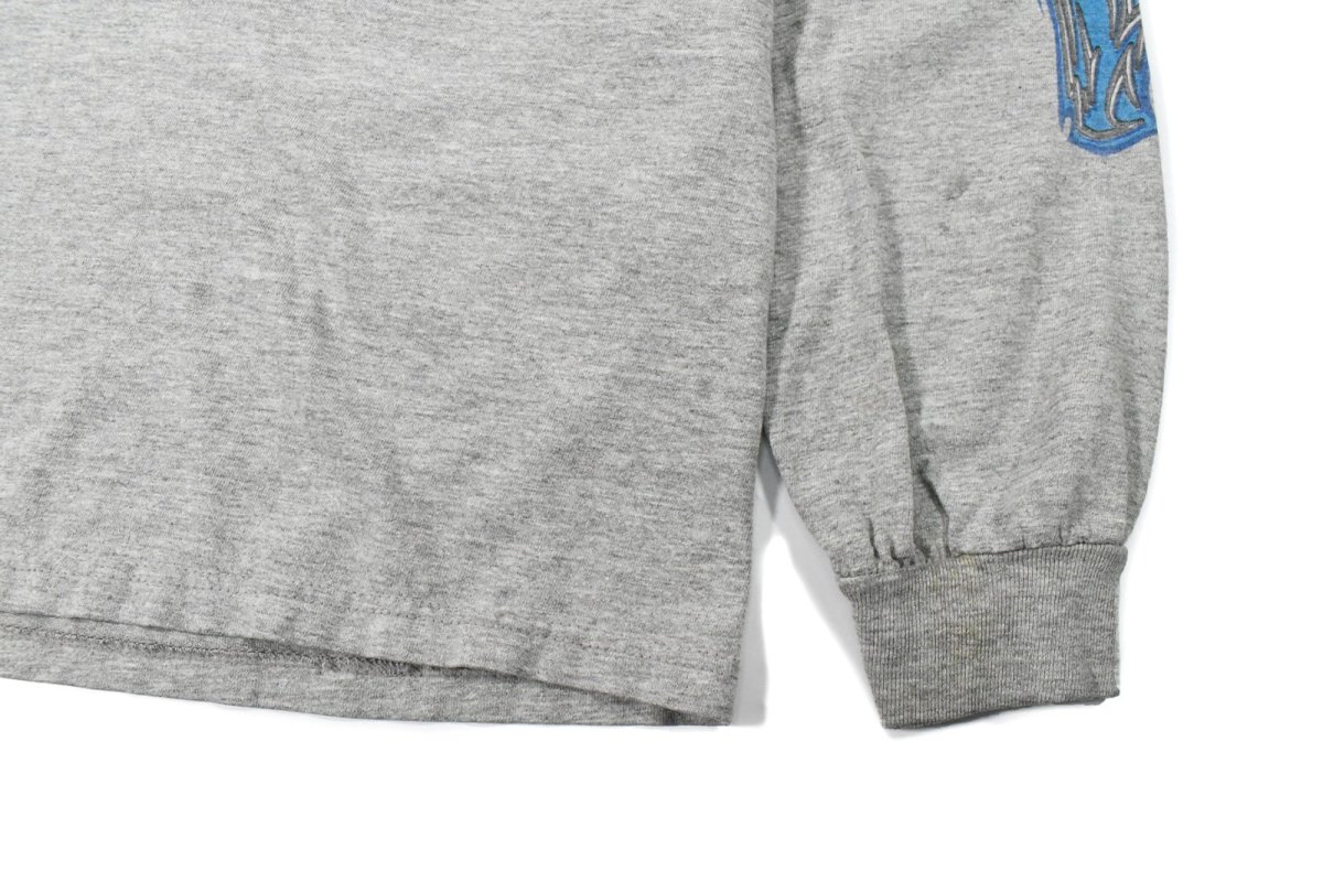 画像3: Used Harley-Davidson L/S Print Tee Grey made in USA (3)