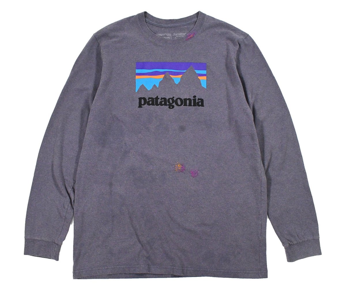 画像1: Used patagonia L/S Hand Stitch Tee パタゴニア (1)