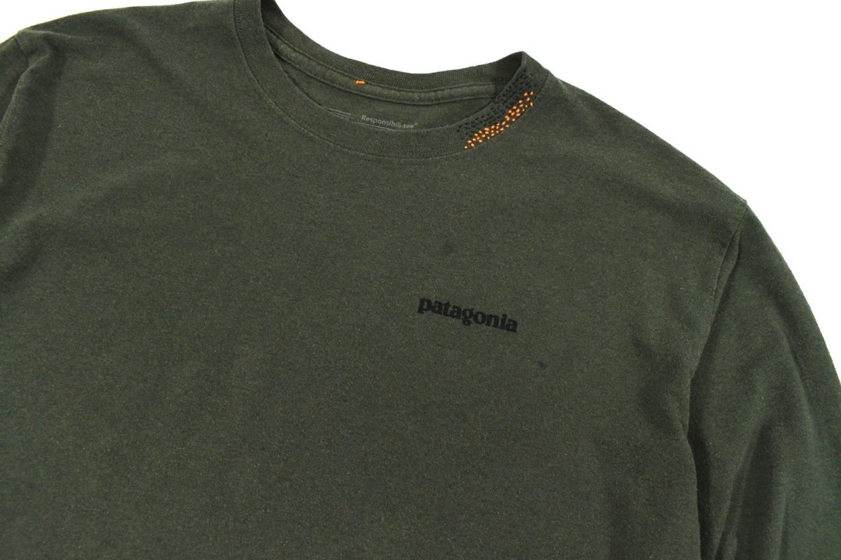 画像2: Used patagonia L/S Hand Stitch Tee パタゴニア (2)