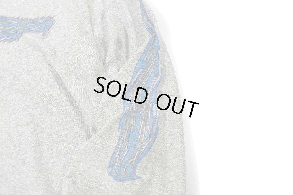 画像4: Used Harley-Davidson L/S Print Tee Grey made in USA (4)