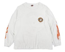 画像1: Used Harley-Davidson L/S Print Pocket Tee White (1)