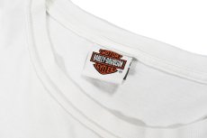 画像6: Used Harley-Davidson L/S Print Pocket Tee White (6)