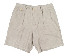 画像1: Used Nautica Pleated Linen Shorts (1)
