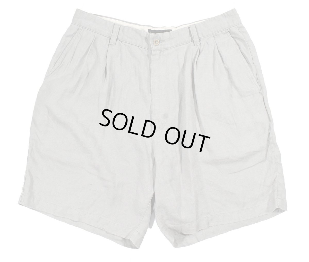 画像1: Used Banana Republic Pleated Linen Shorts (1)