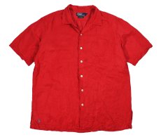画像1: Used Polo Ralph Lauren Silk/Linen S/S Open Collar Shirt "Caldwell" (1)