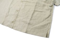 画像3: Deadstock Goouch Customize S/S Linen Shirt Khaki (3)