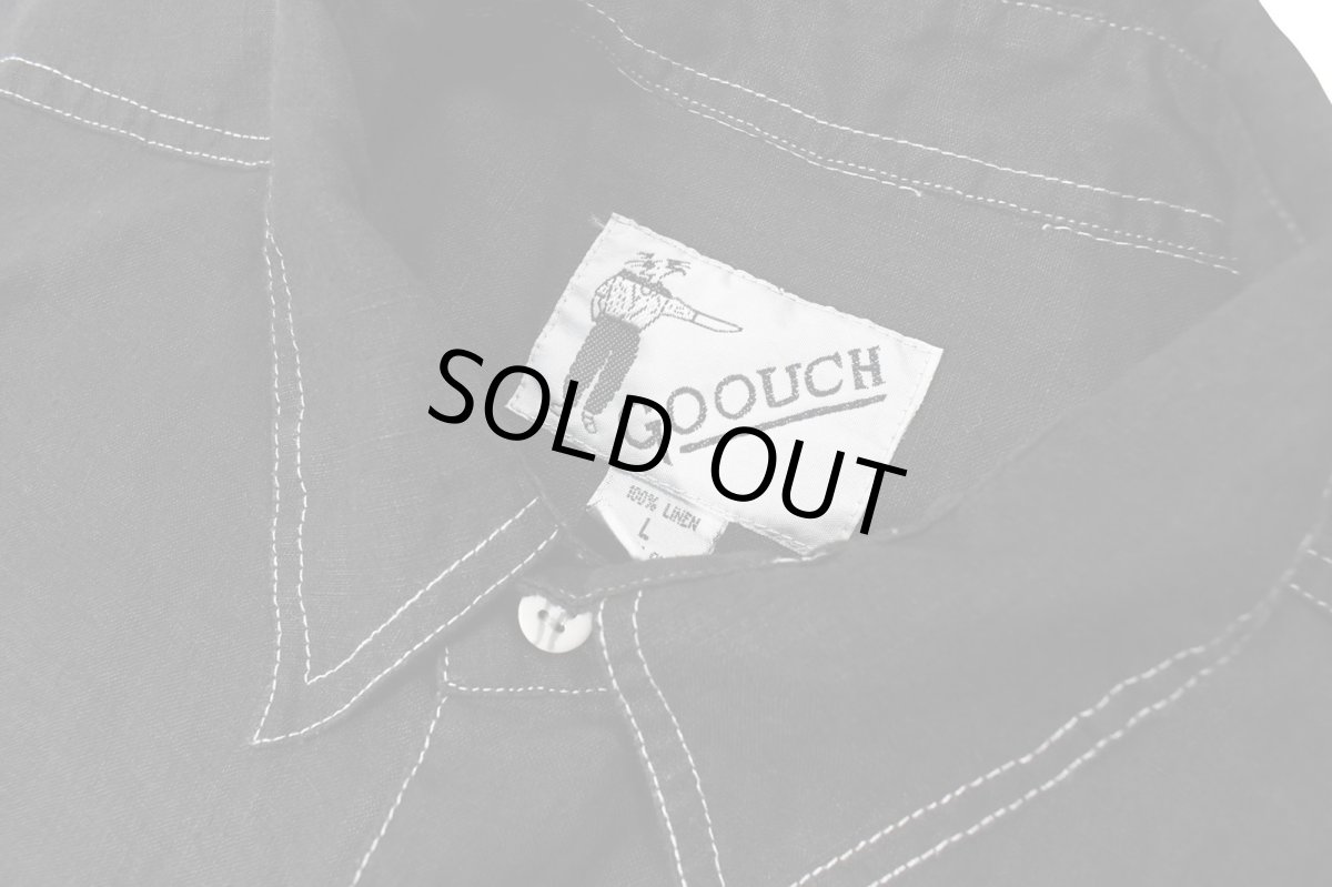 画像4: Deadstock Goouch Customize L/S Linen Shirt Black (4)