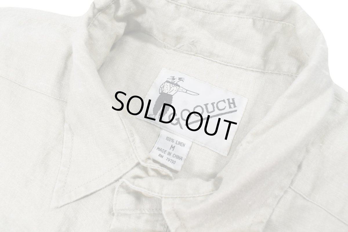 画像4: Deadstock Goouch Customize S/S Linen Shirt Khaki (4)