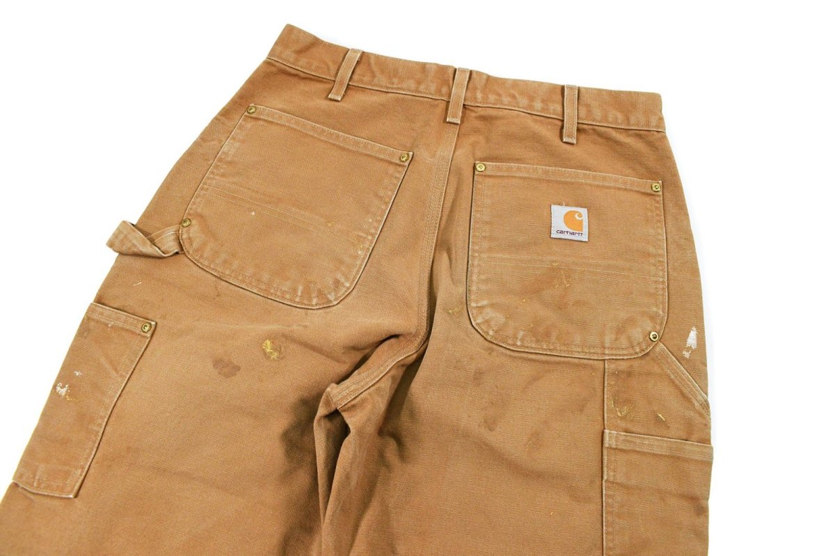 画像5: Used Carhartt Duck Double Knee Carpenter Pants Brown made in USA カーハート (5)