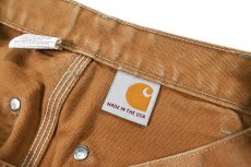 画像7: Used Carhartt Duck Double Knee Carpenter Pants Brown made in USA カーハート (7)
