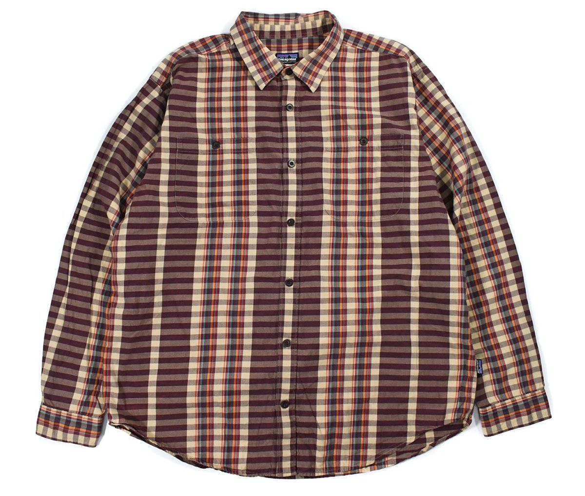 画像1: Used patagonia Pima Cotton Shirt パタゴニア (1)