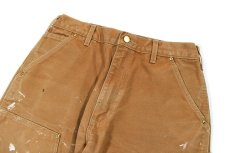 画像2: Used Carhartt Duck Double Knee Carpenter Pants Brown made in USA カーハート (2)