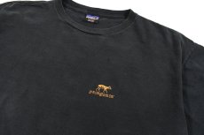 画像2: 90s Used patagonia Print Tee Black made in USA 絶滅危惧種 パタゴニア (2)