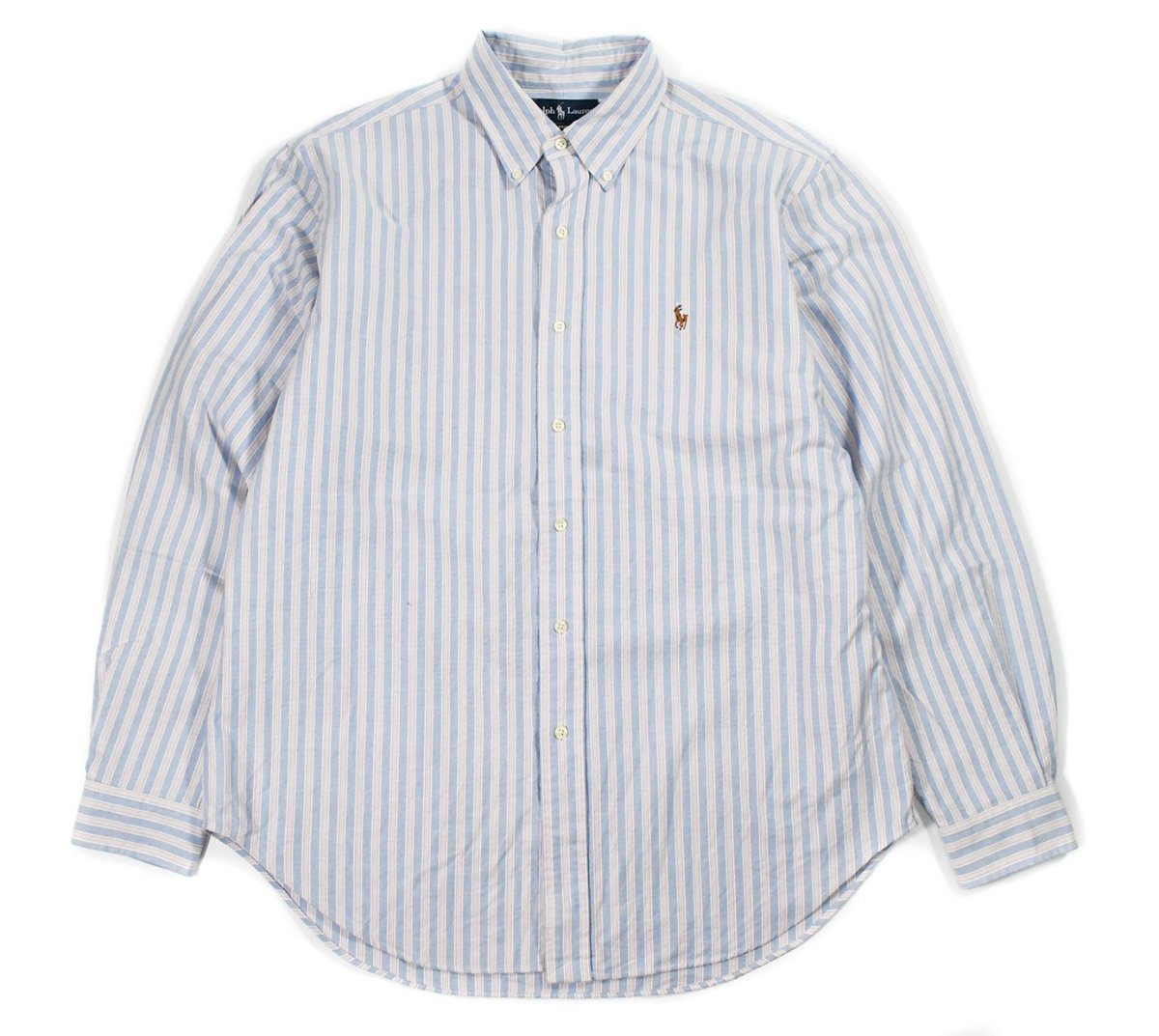 画像1: Used Polo Ralph Lauren Stripe B/D Shirt "Classic Fit" ラルフローレン (1)