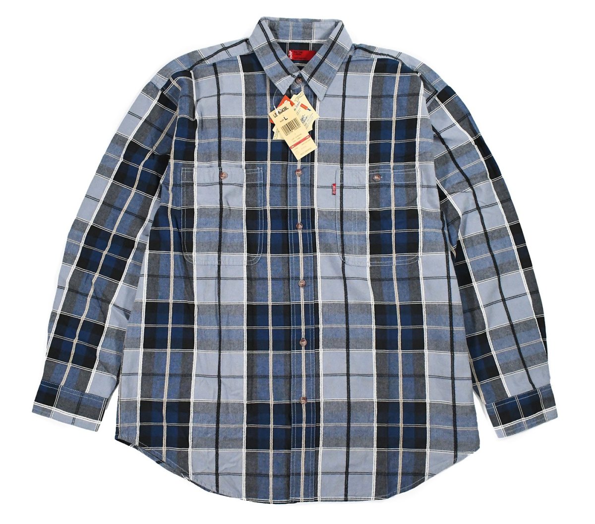 画像1: Deadstock Levi's Red Tab Plaid Pattern Shirt (1)