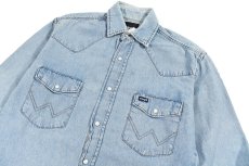 画像2: Used Wrangler Denim Western Shirt (2)