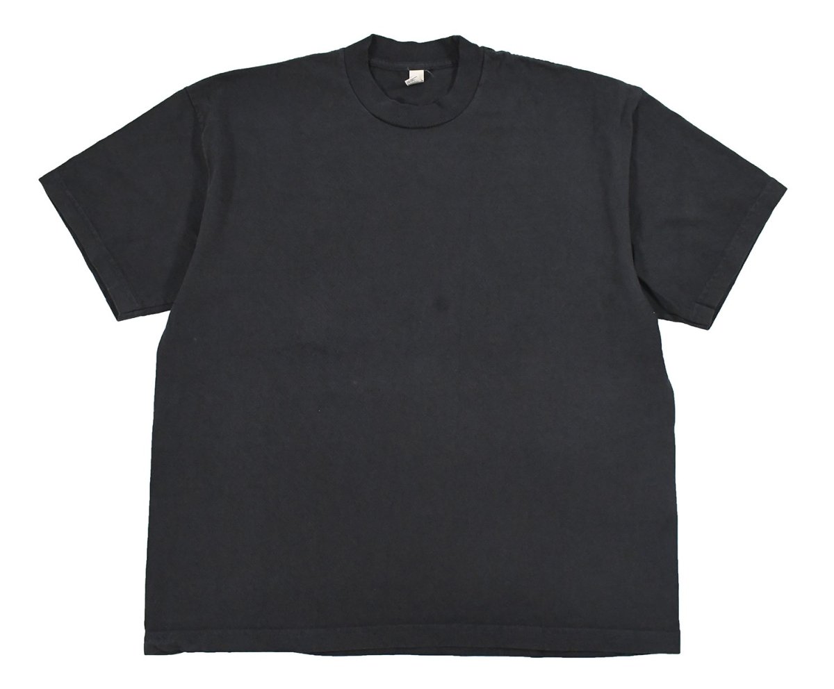 画像1: Los Angeles Apparel Garment Dye 8.5oz S/S Wide Tee Black Edge ロサンゼルス アパレル (1)
