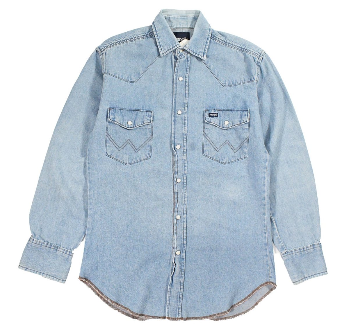 画像1: Used Wrangler Denim Western Shirt (1)
